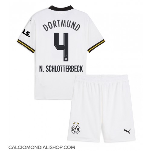 Maglie da calcio Borussia Dortmund Nico Schlotterbeck #4 Terza Maglia Bambino 2024-25 Manica Corta (+ Pantaloni corti)